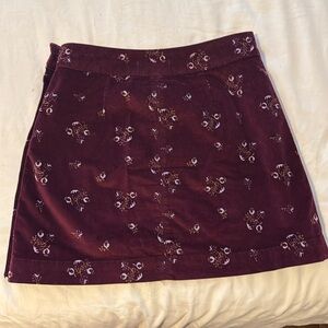 Free people corduroy mini skirt